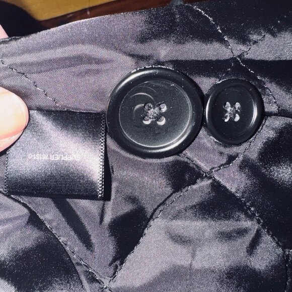 Claiborne Mens Charcoal Preppy Academic Wool Peacoat Double-Breasted Jacket XL - Picture 13 of 14